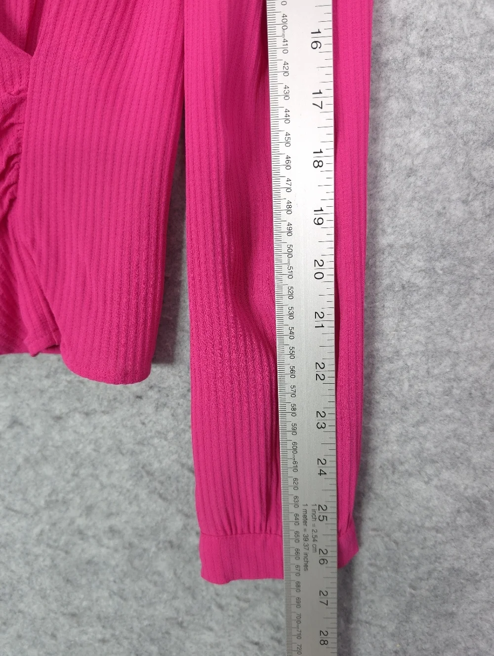 Sezane Abelia Wrap Blouse In Pink - Picture 12 of 12
